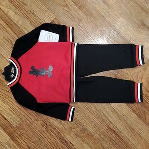 NWT Disney Mickey Mouse 2 Piece Jogger Set